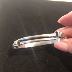 Ed Levin Sterling Silver Signature Slide Bracelet